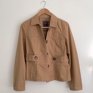 Old Navy Khaki Twill Utility Jacket
